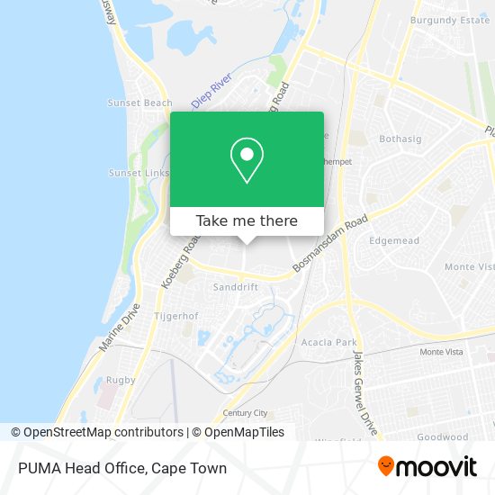 PUMA Head Office map