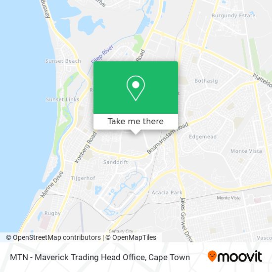 MTN - Maverick Trading Head Office map