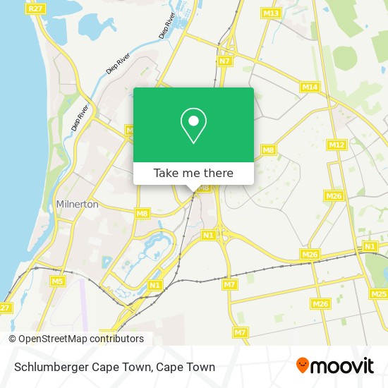 Schlumberger Cape Town map