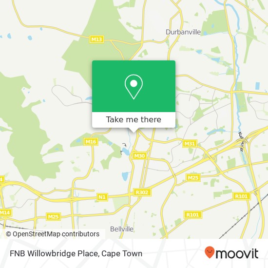 FNB Willowbridge Place map