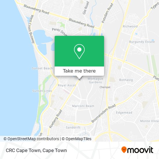 CRC Cape Town map