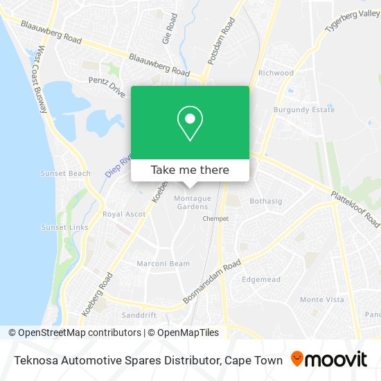 Teknosa Automotive Spares Distributor map