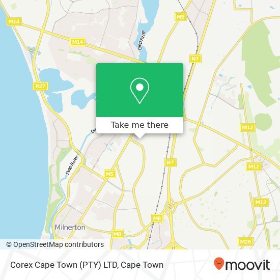 Corex Cape Town (PTY) LTD map