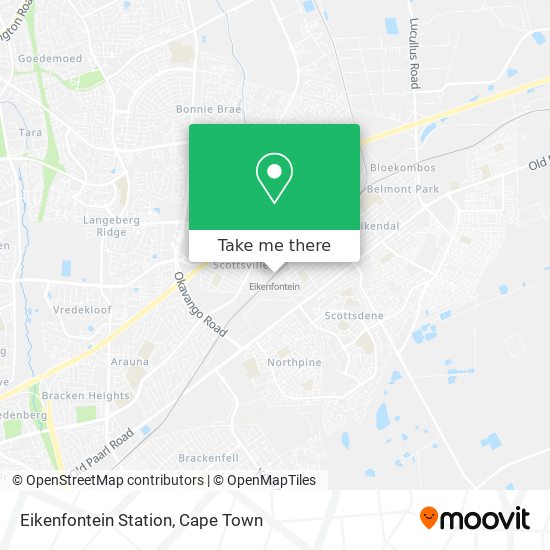 Eikenfontein Station map