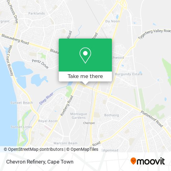 Chevron Refinery map