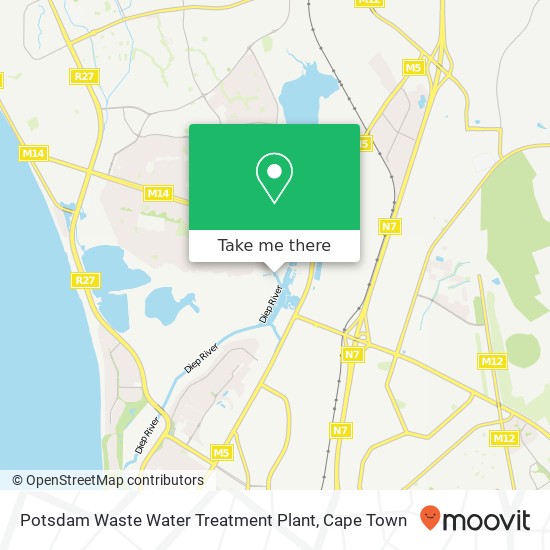 Potsdam Waste Water Treatment Plant map