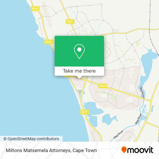 Miltons Matsemela Attorneys map
