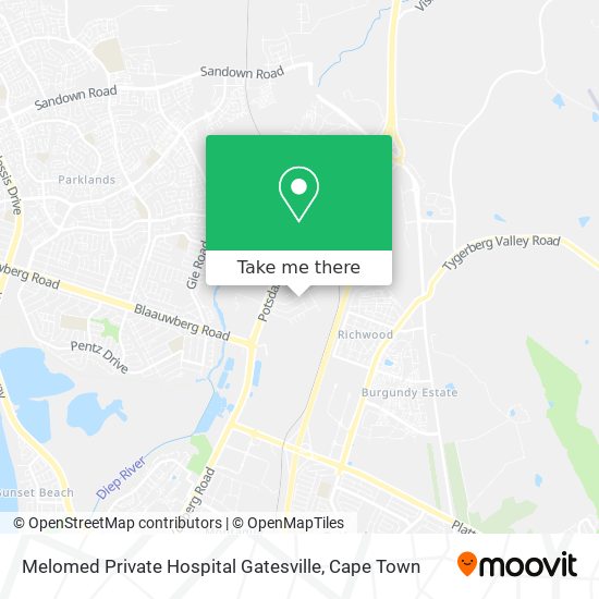 Melomed Private Hospital Gatesville map