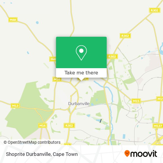 Shoprite Durbanville map