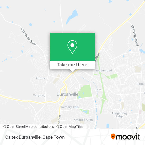 Caltex Durbanville map