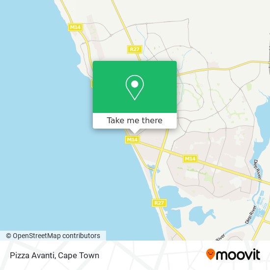 Pizza Avanti map
