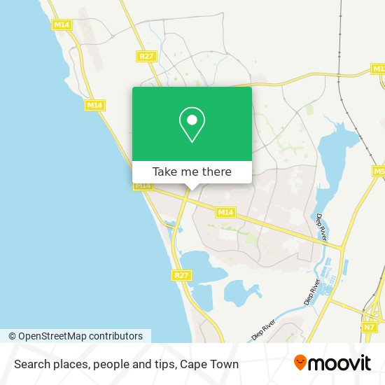 Search places, people and tips map