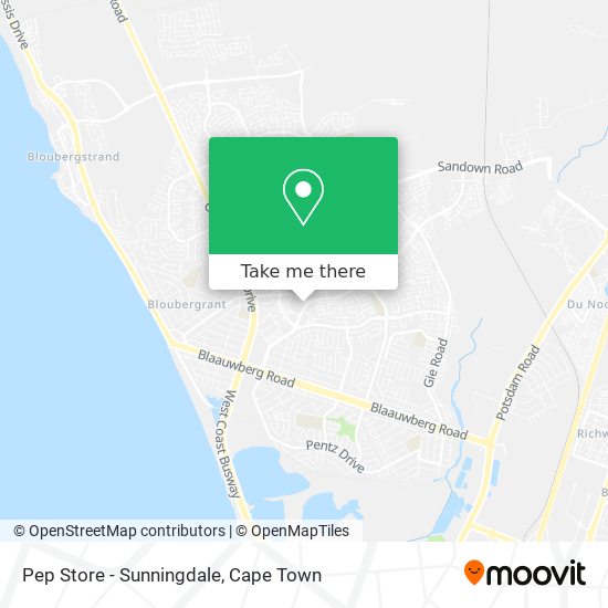 Pep Store - Sunningdale map