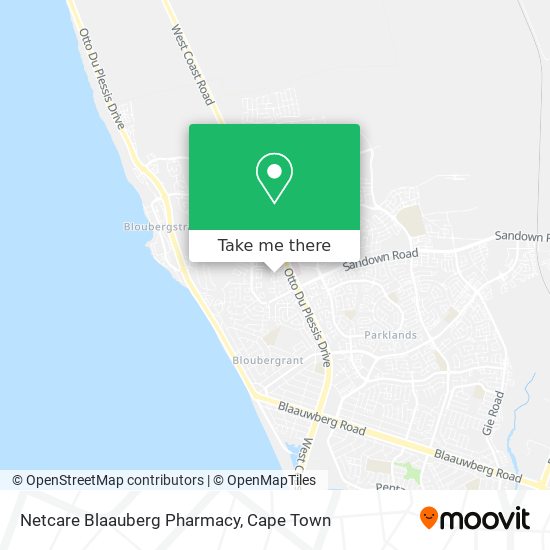 Netcare Blaauberg Pharmacy map