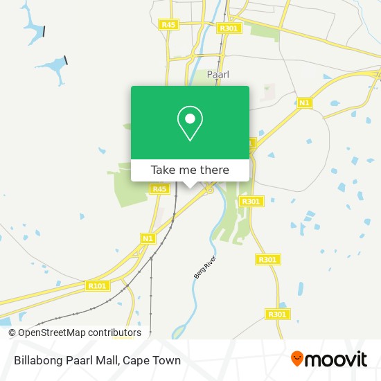 Billabong Paarl Mall map