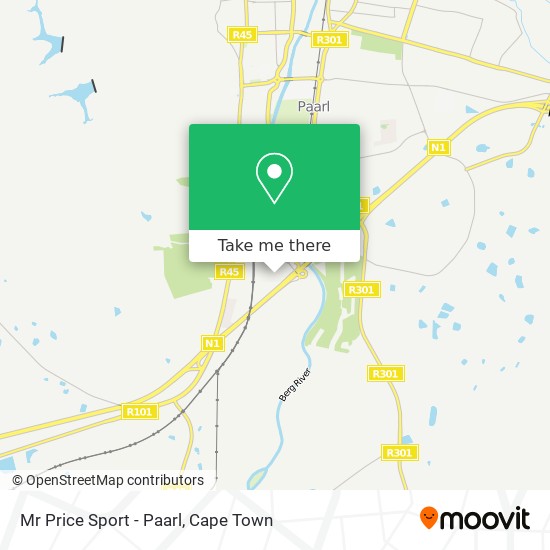 Mr Price Sport - Paarl map