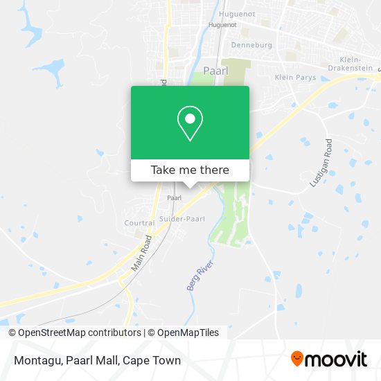 Montagu, Paarl Mall map