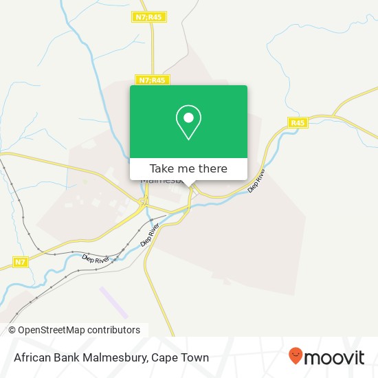 African Bank Malmesbury map