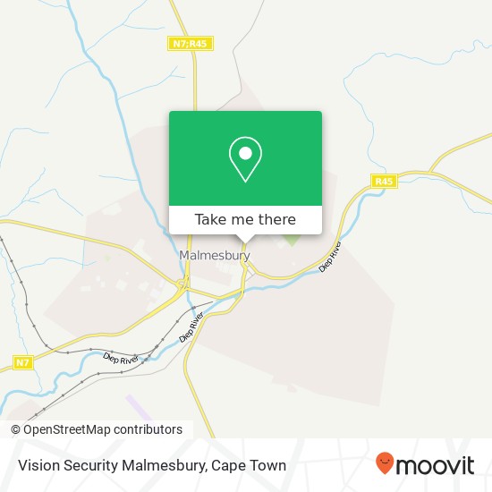 Vision Security Malmesbury map