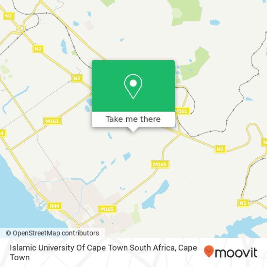 Islamic University Of Cape Town South Africa map