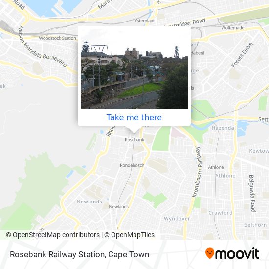 Rosebank Railway Station map