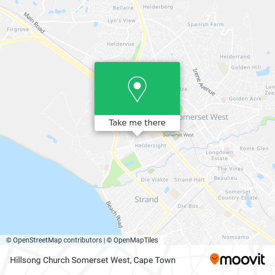 Hillsong Church Somerset West map