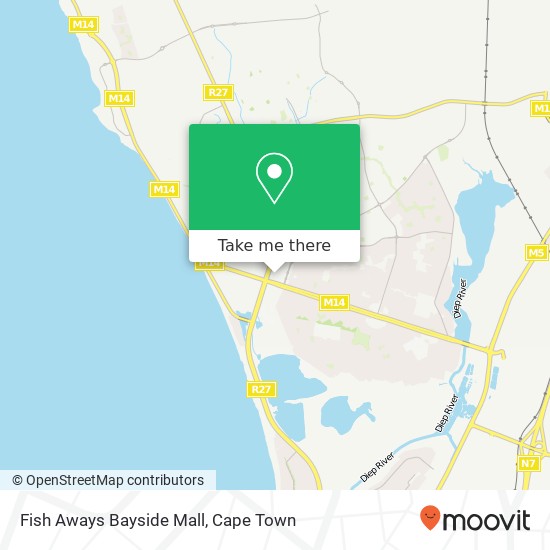 Fish Aways Bayside Mall map