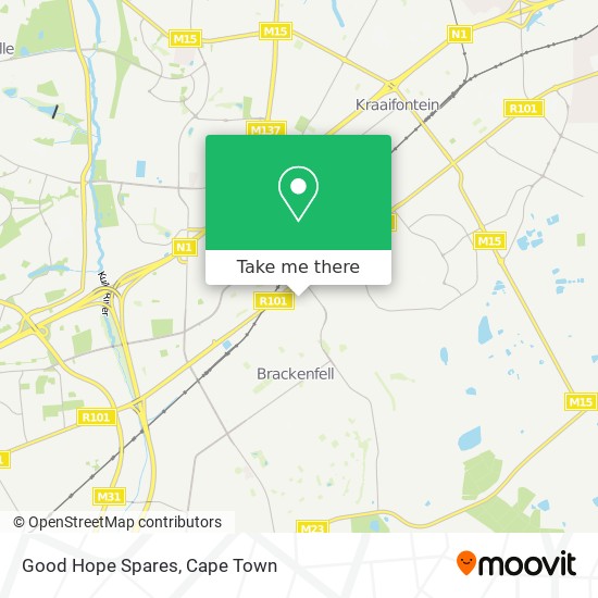 Good Hope Spares map