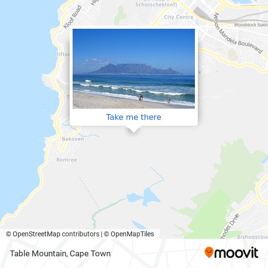 Table Mountain map