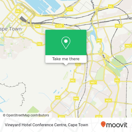 Vineyard Hotel Conference Centre map