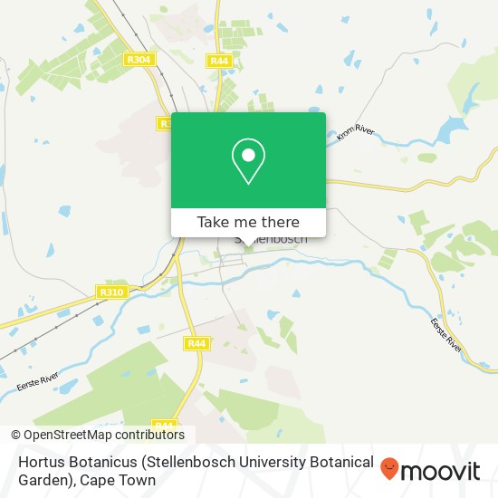 Hortus Botanicus (Stellenbosch University Botanical Garden) map