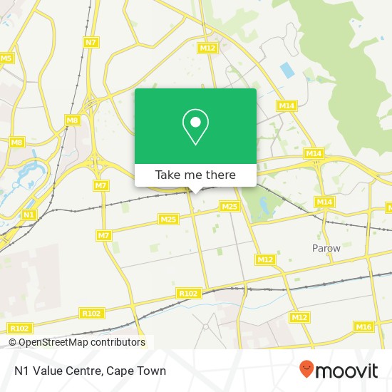N1 Value Centre map