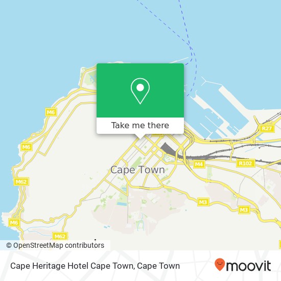 Cape Heritage Hotel Cape Town map