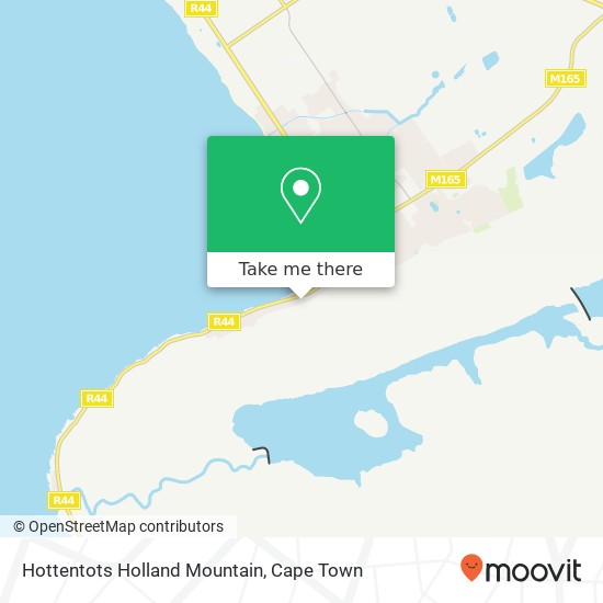 Hottentots Holland Mountain map