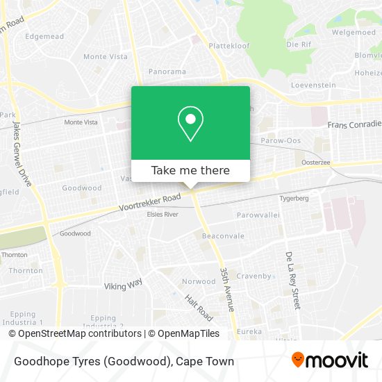 Goodhope Tyres (Goodwood) map