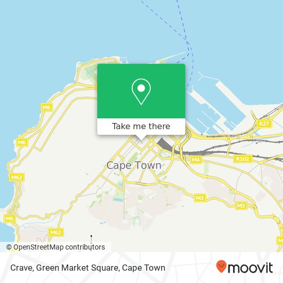 Crave, Green Market Square map