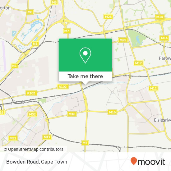 Bowden Road map