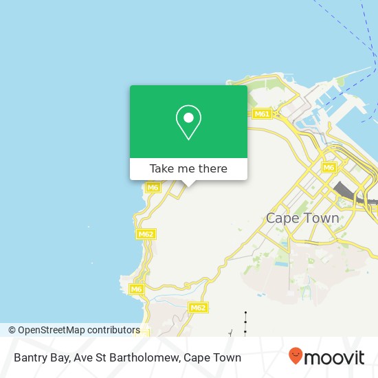 Bantry Bay, Ave St Bartholomew map