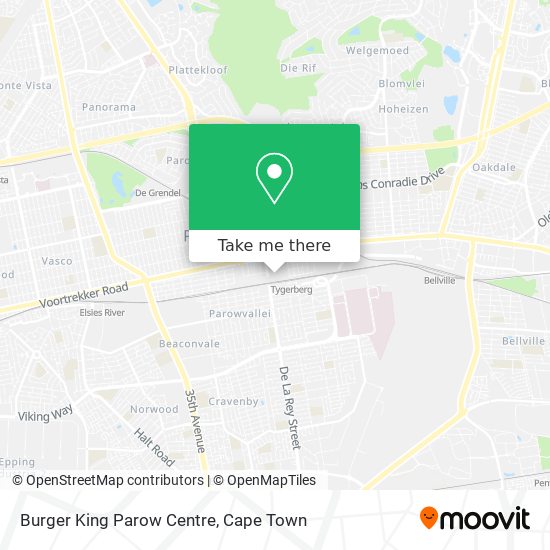 Burger King Parow Centre map