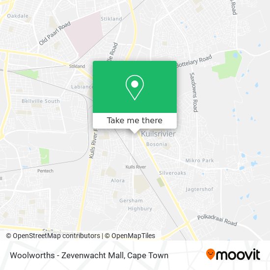 Woolworths - Zevenwacht Mall map