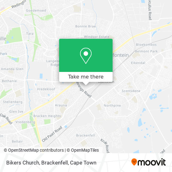 Bikers Church, Brackenfell map