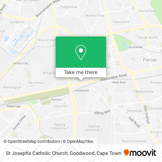 St Joseph's Catholic Church, Goodwood map
