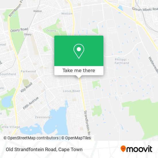 Old Strandfontein Road map