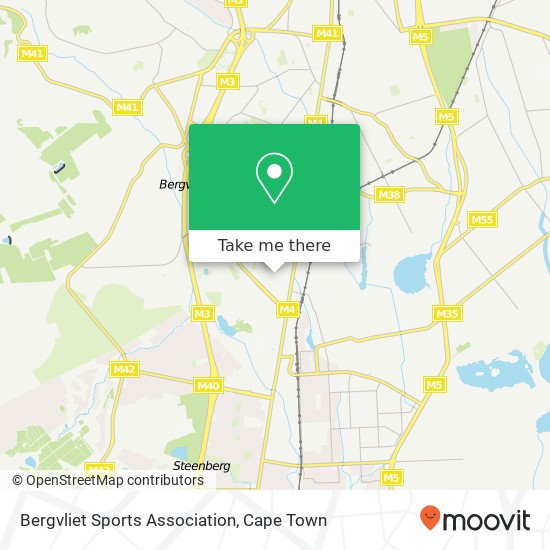 Bergvliet Sports Association map