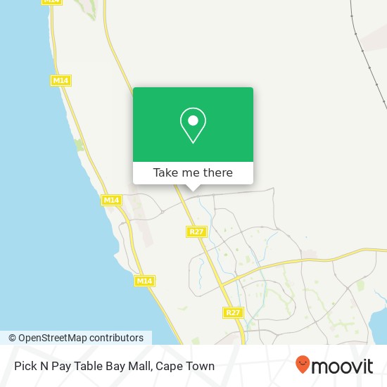 Pick N Pay Table Bay Mall map
