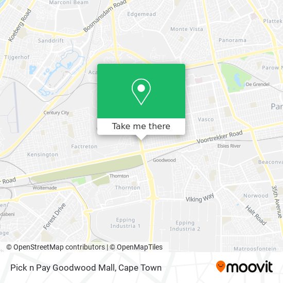 Pick n Pay Goodwood Mall map