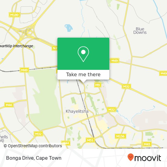 Bonga Drive map