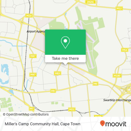 Miller's Camp Community Hall map