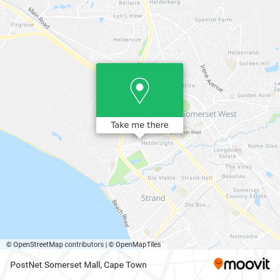 Somerset Mall Map - Retail area - Western Cape, South Africa