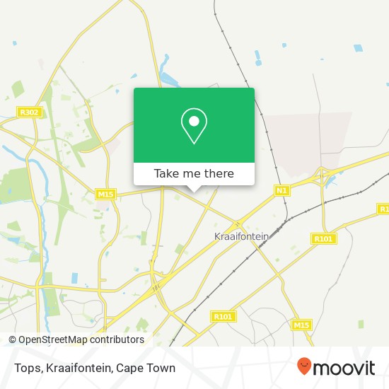 Tops, Kraaifontein map